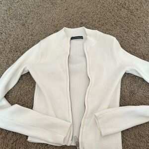 Brandy Melville double zip sweater